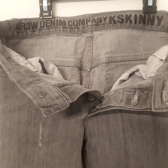 [KR3W] Button-Up Skinny Jeans - Picture 12 of 14